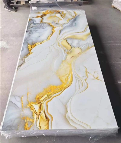 Kamar mandi UV Wall Panel PVC Lembar Marmer